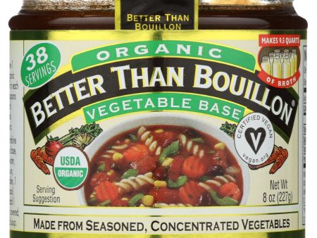 BASE BETTER THAN BOUILLON VEGETABLE ORGANIC  8OZ   98308002826 For Sale