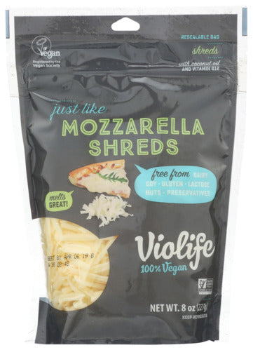 ALT CHEESE VIOLIFE MOZZ SHREDDED  8OZ      810934030208 Cheap