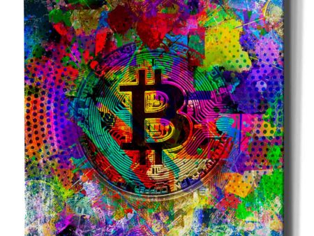 Bitcoin Color  Canvas Wall Art Hot on Sale