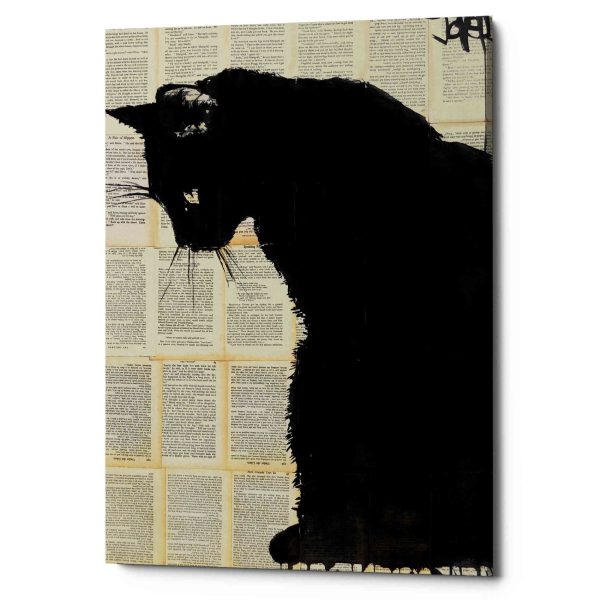 Cat Black  by Loui Jover, Canvas Wall Art For Discount