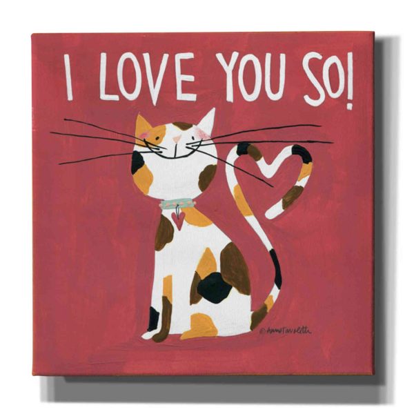 Happy Cats I Love You So  by Anne Tavoletti, Canvas Wall Art Online