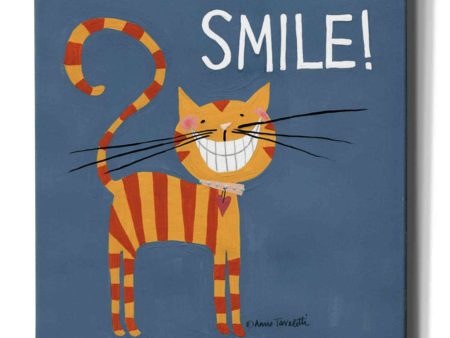 Happy Cats Smile  by Anne Tavoletti, Canvas Wall Art Hot on Sale