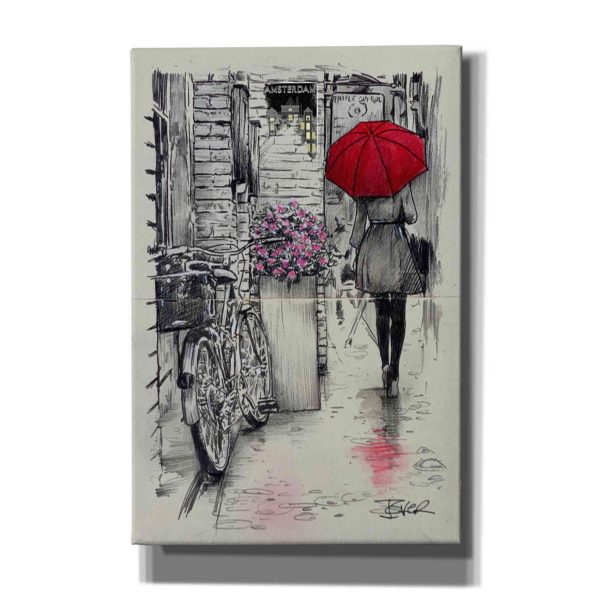 Amsterdam Walk  by Loui Jover, Canvas Wall Art Online