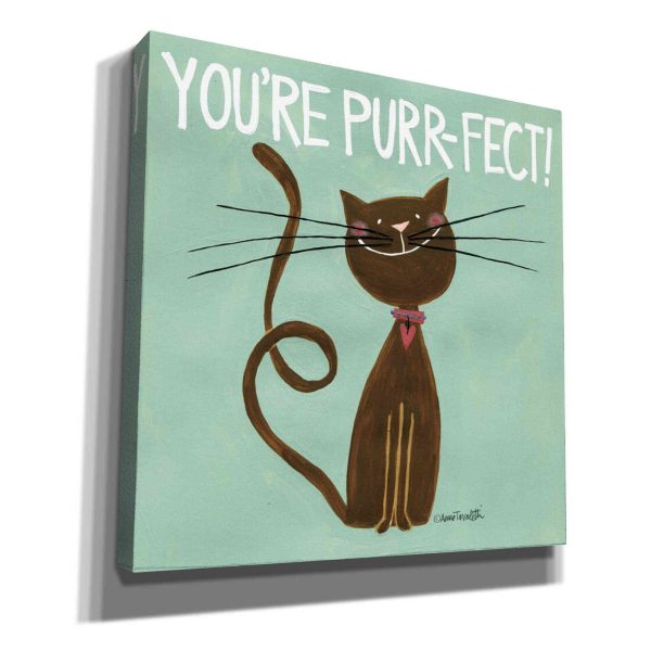 Happy Cats Youre Purr-fect  by Anne Tavoletti, Canvas Wall Art For Discount