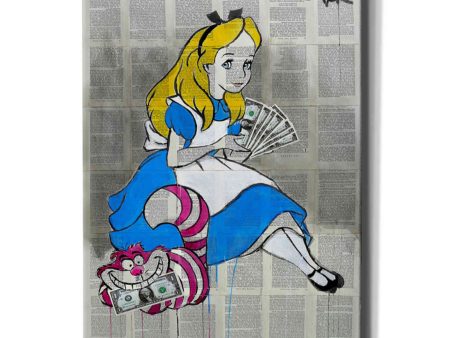 Alice In Moneyland  by Loui Jover, Canvas Wall Art For Sale