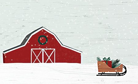 BRO234 - Christmas Barn - 18x9 Cheap