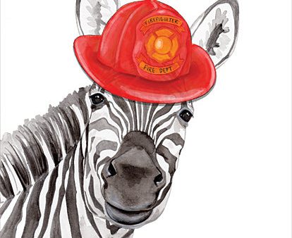 RN420 - Firefighter Zebra - 12x16 Online Sale