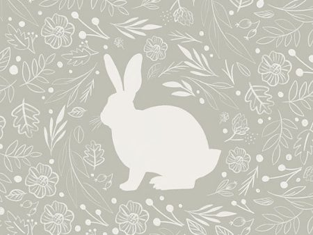 BRO211 - Floral Rabbit - 12x12 Sale