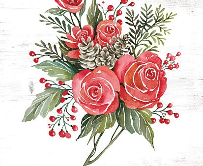 CIN3450 - Rose Christmas Botanical - 12x16 Fashion