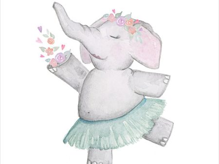 RN434 - Elephant Ballerina - 12x12 on Sale