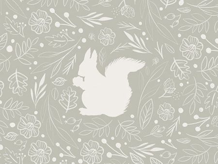 BRO213 - Floral Squirrel - 12x12 Online Sale