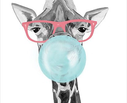 RN437 - Bubble Gum Giraffe - 12x16 Online now