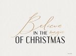 BRO229 - Believe in the Magic of Christmas - 16x12 Supply