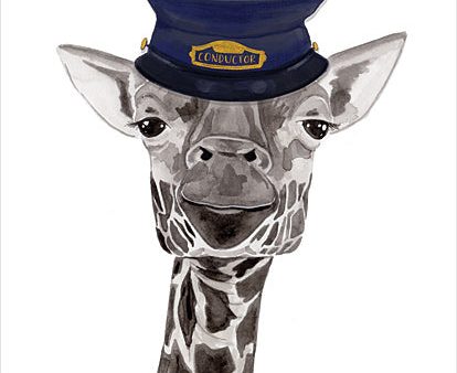 RN422 - Train Conductor Giraffe - 12x16 Supply